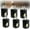 Black(6pcs), variant on LED Wall Socket Night Light, 360° Adjustable, 5000K Mini Daylight Ambient Lighting, Automatic Detection with Dusk to Dawn Sensor, for Bedroom Stairs Hallway(Black(4pcs))