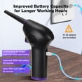 thumbnail image 6 of Cordless Compressed Air Dusters for Computer Keyboard, Portable High-Pressure Electric Air Duster Cleaner Blower for Electronics, Replaces Air Cans, 6 of 7