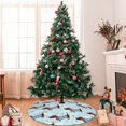 thumbnail image 7 of Sikiie Dachshund Dog Puppy 30-48 inches {designName} Print Christmas Tree Skirt Snowman Xmas Tree Skirt with Edge Christmas Decorations for Holiday Party30", 7 of 7