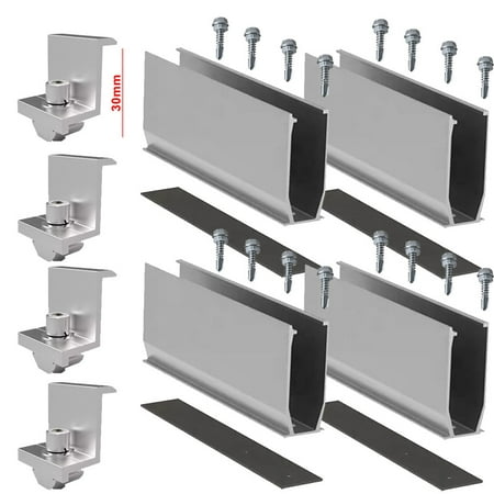 

Solar Panel Rail Bracket Set PV Systems Mounting Aluminium 180MM For Roof