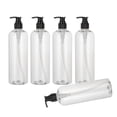thumbnail image 3 of Dispensador de botellas con bomba de champú de 17 para baño, jabón líquido para manos, negro jinwen Botellas de champú vacías, 3 of 8
