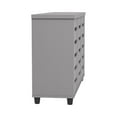 thumbnail image 3 of Home Furniture Indoor or Outdoor 27.4"H X 45.6"W Cool Grey Wood Shoe Cabinet with Ultrafast Assembly, 3 of 7