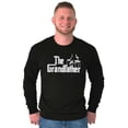 thumbnail image 4 of Grandfather Italian Mafia Puppet Men's Long Sleeve Tee T Shirt Brisco Brands S, 4 of 6
