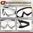 thumbnail image 5 of Unique Bargains 1 Pc Motorcycle Riding Goggles PC PU Cycling Sunglasses Clear Lens White Frame, 5 of 6