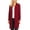 Burgundy, variant on Women's Classic Long Sleeve Cardigan with Side Pockets for Everyday Wear