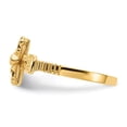 thumbnail image 3 of Auriga Fine Jewelry 14K Yellow Gold Jesus Band Ring Size- 7 for Women, 3 of 7