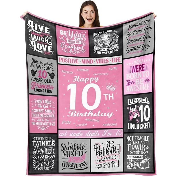 LHSHID Gifts for 14 Year Old Girl Birthday Gifts for 14 Year Old Girl Blanket 14 Year Old Girl Birthday Gifts14 Year Old Girl Gift Ideas 14th Birthday Decorations for Girls Throw Blanket 50"x60"