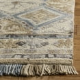 thumbnail image 3 of SAFAVIEH Blossom Keighley Geometric Fringe Wool Area Rug, Beige/Light Blue, 5' x 8', 3 of 7