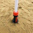 thumbnail image 4 of 3X Support de Rangement en Spirale pour Parasol de Plage, Ancre de Sable, Camping Extérieur, Pelouse, Jardin, 3 x Support de Parasol de Plage, Noir et Rouge, 4 of 6