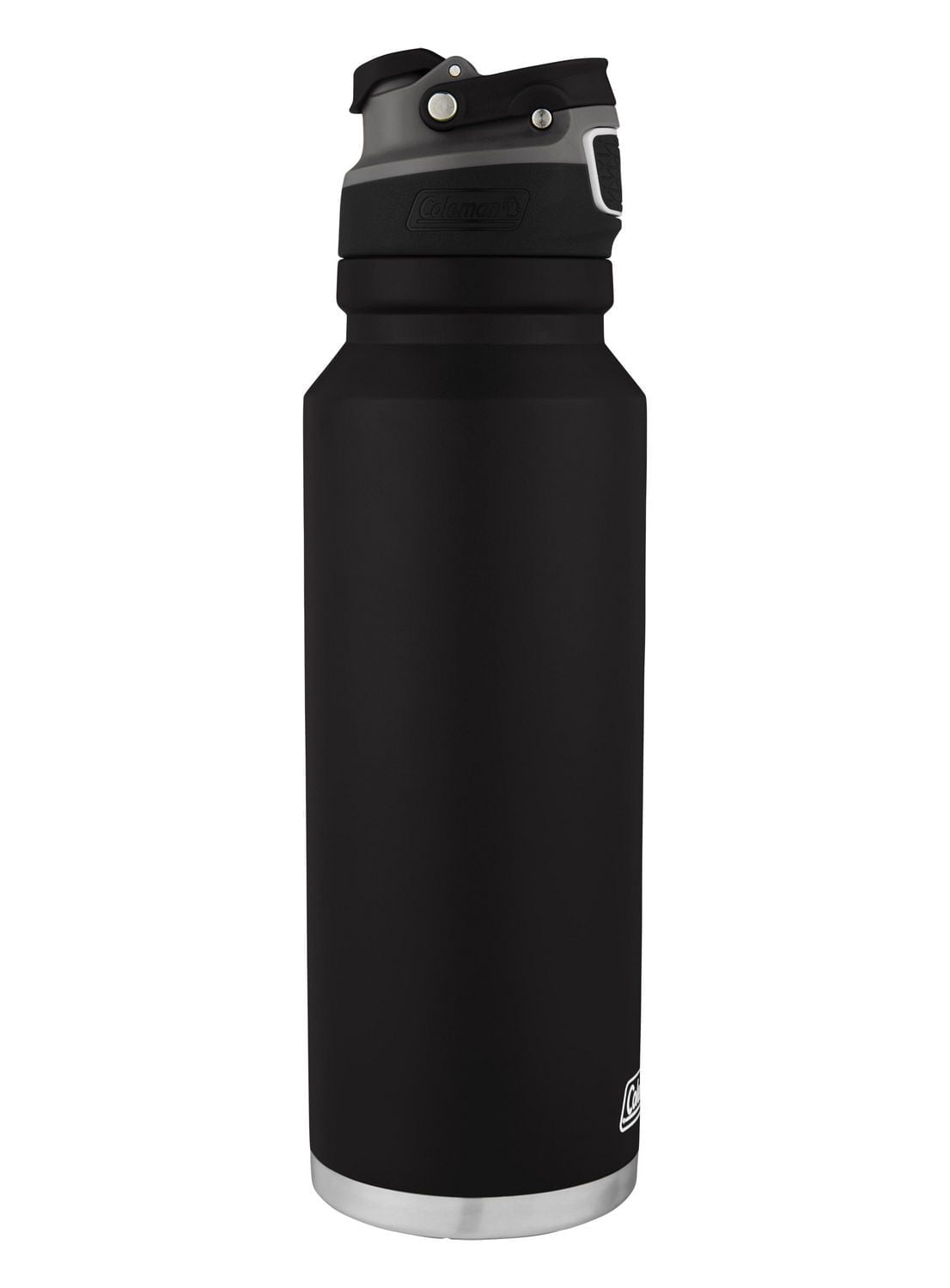 Coleman FreeFlow AUTOSEAL® 40oz Stainless Steel Water Bottle, Black, 40oz/1.2L, BPA Free