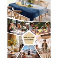 thumbnail image 5 of Navy Blue Table Cloth, Abstract Modern Oil Painting Art Waterproof Tablecloth for Rectangle Tables, Reusable Washable Fabric Table Cover for Restaurant Kitchen Dining Tables 60"x120", 5 of 6