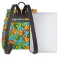 thumbnail image 3 of Yiaed Pineapple Print Laptop Backpack for Women Slim Computer Bag Work Travel College Backpack Purse Fits 14 Inch Notebook, 3 of 4