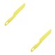 thumbnail image 1 of Injueey Juegos de cocina para niños, juego de Chef de plástico auténtico para niños, utensilios de cocina para pasteles, bordes dentados, amarillo 2Conjunto, 1 of 6