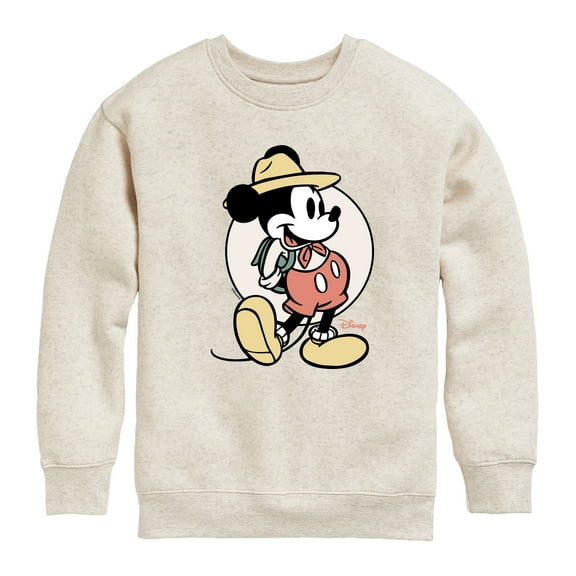 Disney - Mickey Mouse - Explorer & Camp Expert - Youth Crewneck Fleece Sweatshirt