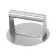 thumbnail image 2 of BBQ Press Burger Smasher Stainless Steel Flat Presser for Sandwiches Paninis round, 2 of 8