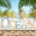 thumbnail image 3 of Grandest Birch Wooden Ornaments Letter Pattern Shooting Props Wood Beach Ocean Decorative Plaque for Home Delicate Ornamental Mult, 3 of 8