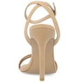 thumbnail image 3 of Journee Womens Yevva Ankle Strap Stiletto Open Toe Sandals, 3 of 8