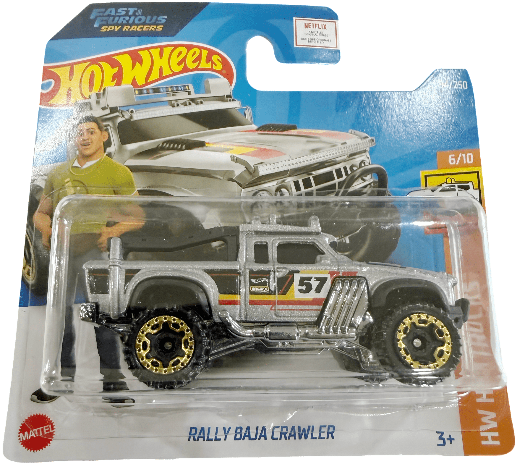 Hot Wheels 10-Pack Hot Trucks - Includes Tesla Cybertruck & '83 Chevy Silverado, 1:64 Scale Die-Cast Vehicles