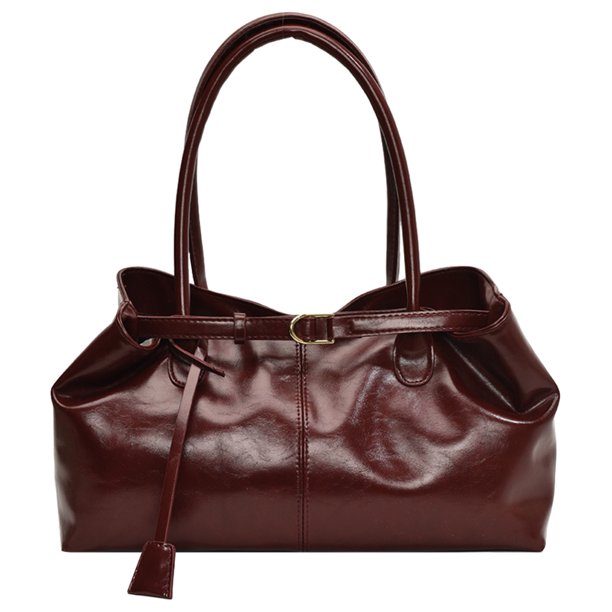 Bolso Satchel Hobo Bolsillo Pu Cuero Slouchy para Mujeres Compras Viajes