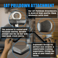 thumbnail image 5 of KORIKAHM Cable Machine Attachment Curl LAT Pull Down Bar, LAT Pulldown Tricep Bar Strength Training Workout, Back Cable Attachments Grip for Home Gym, 5 of 6