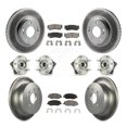 thumbnail image 1 of Transit Auto Front Rear Hub Bearings Assembly Coated Disc Brake Rotors and Ceramic Pads Kit (10Pc) for Car 2007-2009 Hyundai Santa Fe AWD - Left Right Side (Driver Passenger) KBB-120992, 1 of 11
