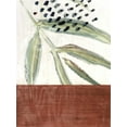 thumbnail image 2 of Stramel, Renee W. 19x24 White Modern Wood Framed Museum Art Print Titled - Ceramic Leaves I, 2 of 4
