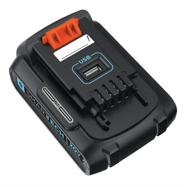 BLACK+DECKER 20V Max Lithium Ion Battery and Charger LBXR20CK