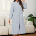 thumbnail image 5 of CAIXIA Plush Robes For Women Elegant Long Robe For Women Cozy Kimono Housecoat Soft Loungewear Home Comfort And Warmth, 5 of 8