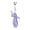 Purple, variant on 7829 Elegant Handmade Mini Ballet Shoe Key Ornament Ribbon Keyring Pendant Perfect for Key Rings Backpack Decoration