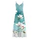 thumbnail image 5 of Puntoco Vestidos Mujer Moda Elegante Verano Casual Sólido V-Cuello Camis Vestido Largo Sin Mangas, 5 of 5