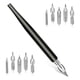 thumbnail image 1 of 11-Piece Comic Pen Nib Set, with 10-Piece Pen Replacement Nibs, 1 of 5