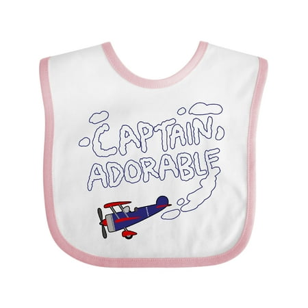 

Inktastic Plane Captain Adorable Gift Baby Boy Bib