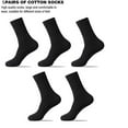 thumbnail image 2 of Penkiiy Middle Socks for Men 5 Pairs Men Comfortable Sports Socks Slippers Solid Color Business Socks Black Socks, 2 of 8