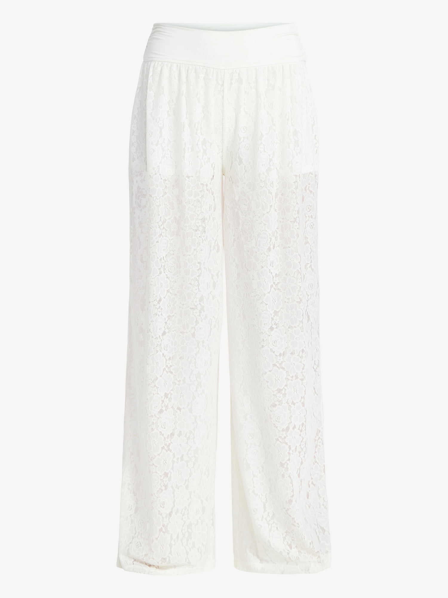 No Boundaries Lace Knit Wide Leg Pant, Women's
