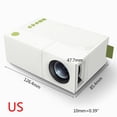 thumbnail image 1 of Proyector Led 600 Lúmenes 320X240 Píxeles Compatible Con Full Hd 1080P Compatible Con Hdmi Usb Mini Reproductor Multimedia Portátil Para El Hogar Monstrate EL012512-00, 1 of 6