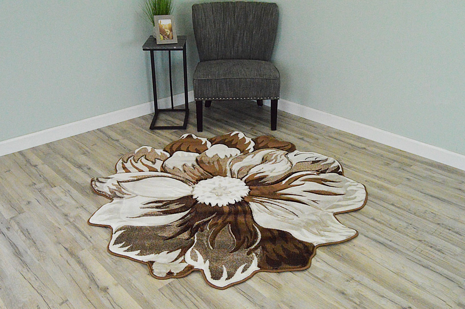 FLOWERS 3D Effect Hand Carved Thick Artistic Floral Flower Rose