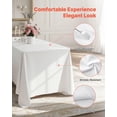 thumbnail image 3 of White Tablecloths for Rectangle Tables 6 Pack 70 x 120 Inches Reusable Machine Washable Wrinkle Resistant Polyester Fabric Table Covers for Wedding Party Banquet, 3 of 7