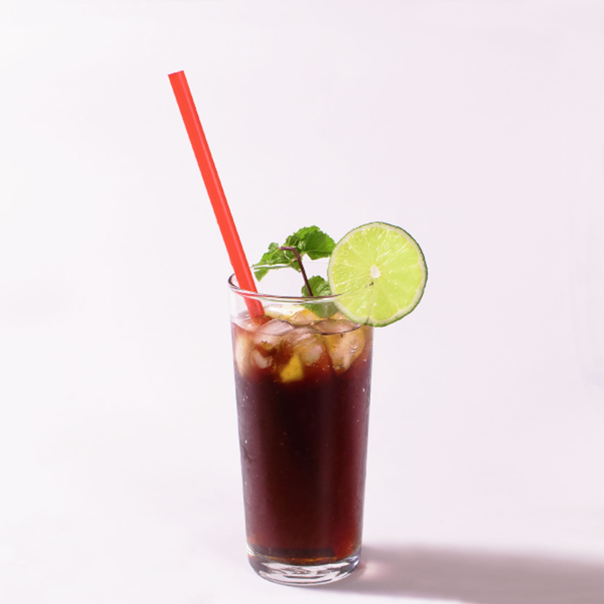 Karat C9125 (Red) 10.25' Paper Wrapped Giant Recyclable Straws, for Beverage with topping, Boba Tea, Cream coffee,  Macchiato, Red (Pack of 1200)