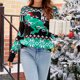 thumbnail image 5 of Suéter Navideño Suéter de Navidad para mujer Elk Tree Printed Knit Funny Ugly Xmas Pullover prendas de vestir exteriores Cgtredaw Xl Negro para Mujer, 5 of 7
