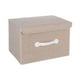 thumbnail image 3 of Contenedores de almacenamiento apilables Caja de almacenamiento Organizadores de armario de gran capacidad Tela Caqui 38cm, 3 of 9