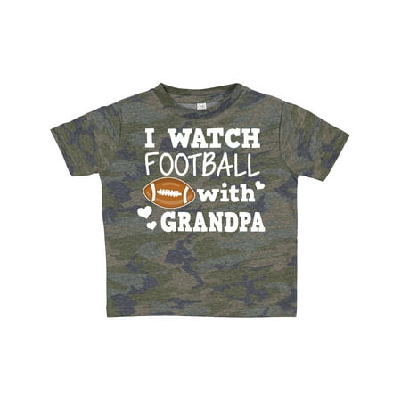 

Inktastic I Watch Football with My Grandpa Gift Toddler Boy Girl T-Shirt