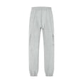thumbnail image 5 of Iugvhana Womens Casual Jogger Pants Textured Loose Fit Elastic Waist Drawstring Multi Pocket Outdoor Sports Hiking Travel Cargo Pants Gray XXXL, 5 of 8