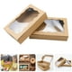 thumbnail image 4 of 20 cajas de papel kraft para pasteles con ventana para exhibir postres, galletas, pasteles, repostería y postres, 4 of 7