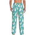 thumbnail image 2 of Bixox Men's Cartoon Llamas Patterned Pajama Pants with Pockets Lounge Clothes for Home, 2 of 5