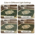 thumbnail image 7 of ODIKA 5'x7' Washable Area Rug Non-Slip, Chair-Friendly Foliage Circle Classroom Motivational Chrsitmas Round Leaves Rings Playful for Dining Room, Under Table, Home Office, 7 of 7