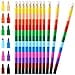 thumbnail image 3 of Leinuosen Stacking Crayons Stackable Buildable Crayons Colorful Crayon for School Office Supplies, 12 Colors (12 Pieces), 3 of 4