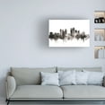 thumbnail image 2 of Trademark Fine Art Michael Tompsett Dayton Ohio Skyline Black White Canvas Wall Art - 22x32, 2 of 5