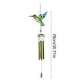 thumbnail image 3 of HengDidi Hummingbird Wind Chimes for Outdoor Melody All Weather Decoration Soothing Relaxation Garden Patio Hanging Gift with Iron Hook Nature Inspired Home Accent 30.71 Inch, 3 of 6