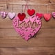 thumbnail image 4 of Xihbxyly Colgante de San Valentín, Diseño de Tela No Tejida, Hermosa Forma de Corazón, Seguro para Uso Prolongado, Decoración para Fiestas En Casa, Temática de San Valentín, Incluye 1 Colgante., 4 of 6