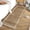 Camel, variant on ZACOO 2'x6' Solid Runner Rug, Scalloped Border Striped Print Machine Washable Ultra Thin Non Slip Carpet for Living Room Bedroom Kitchen, Taupe